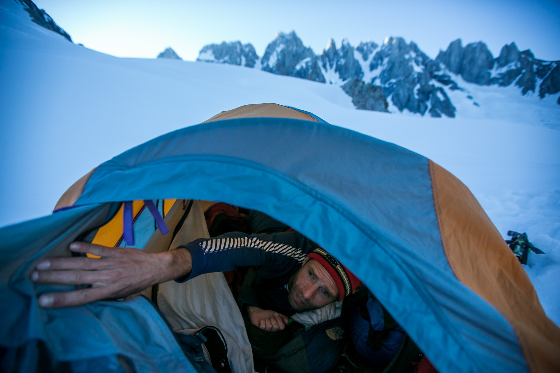 glacier camping